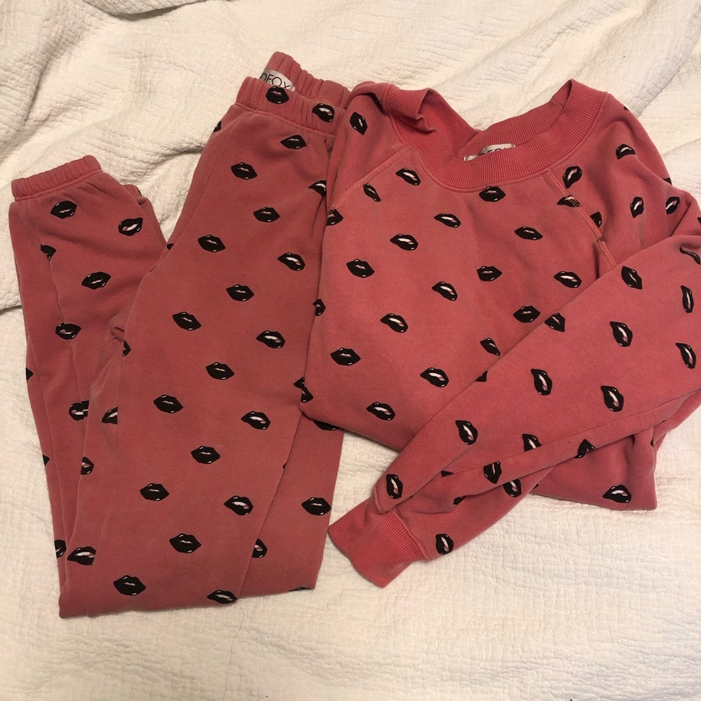 Wildfox Lip Service Sweatsuit